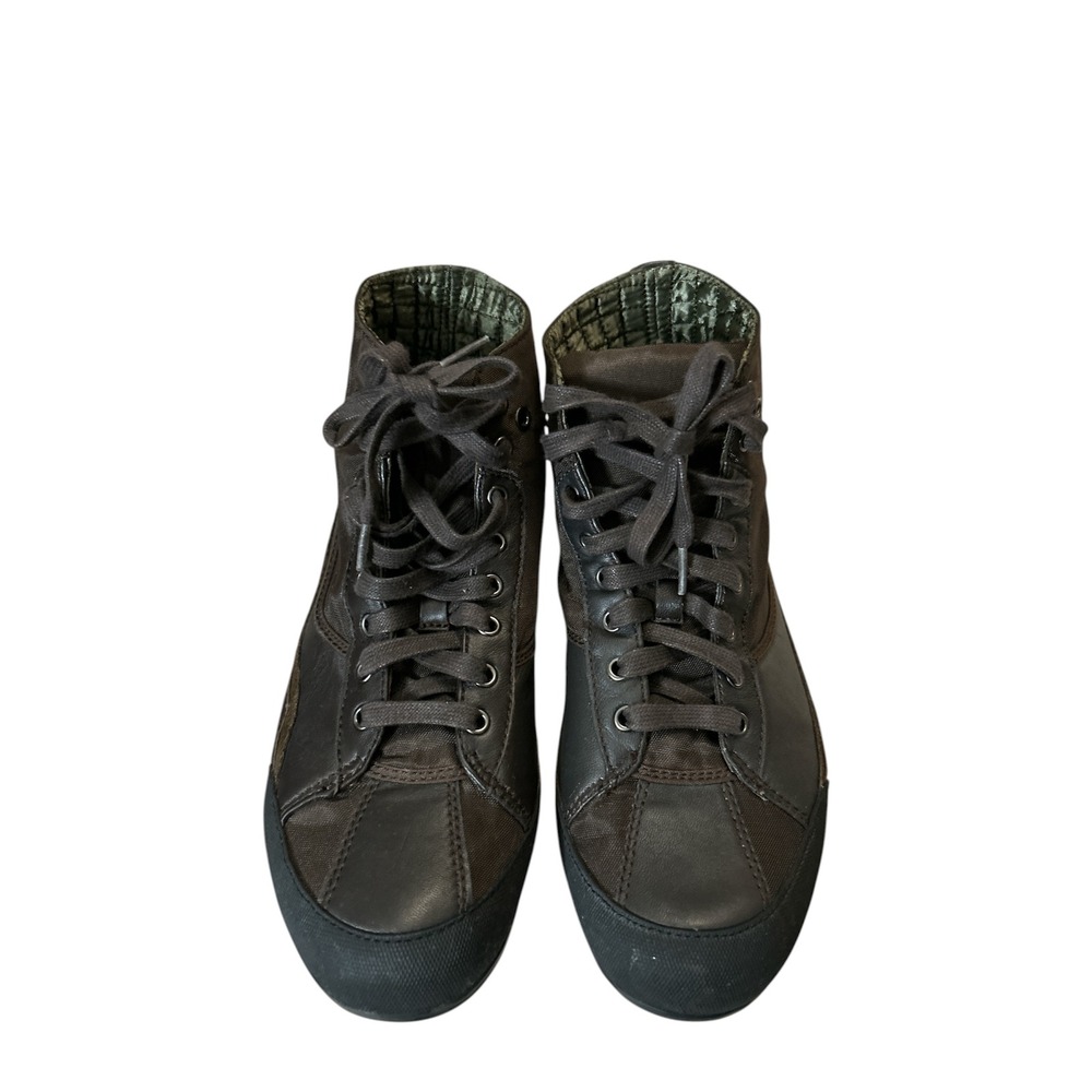 Speedball Kenneth Cole Reaction  Mens Brown Leather High Top Sneakers 11M W50071